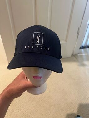 PGA TOUR Navy Performance Mesh Golf Hat
